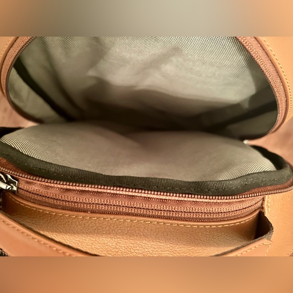 Cole Haan Triboro Leather Backpack in New British Tan - Picture 6 of 8